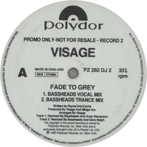Visage Fade To Grey '93 - Double Pack 12" vinyl single (12 inch record / Maxi-single) UK VIS12FA604351