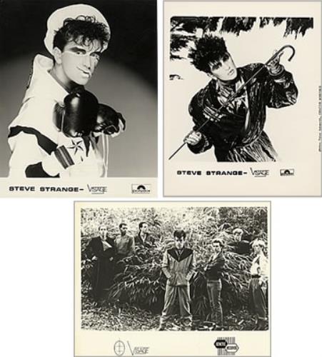 Visage Publicity Photographs - set of 3 photograph UK VISPHPU220855