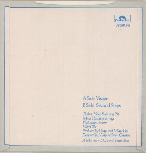 Visage Visage - Mirror Sleeve 7" vinyl single (7 inch record / 45) UK VIS07VI660357