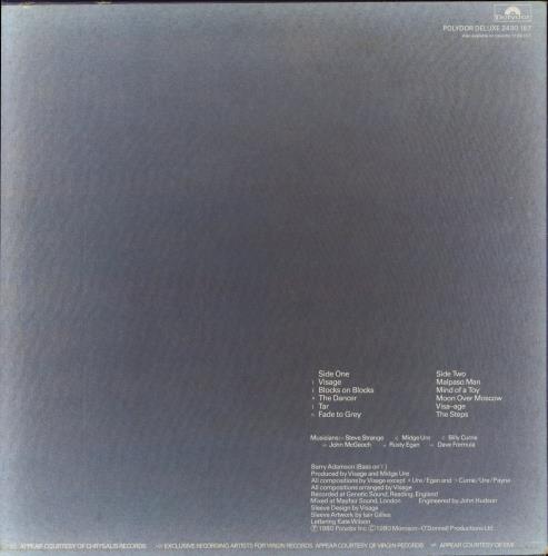 Visage Visage vinyl LP album (LP record) UK VISLPVI85247