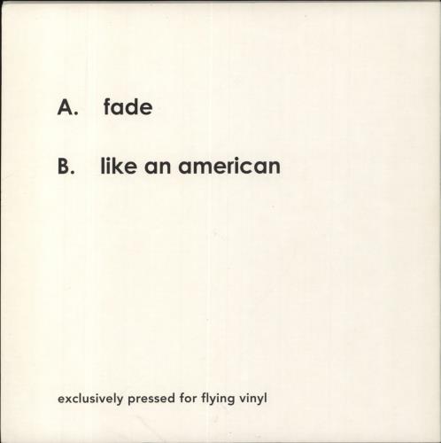 Vistas Fade 7" vinyl single (7 inch record / 45) UK 31U07FA854756