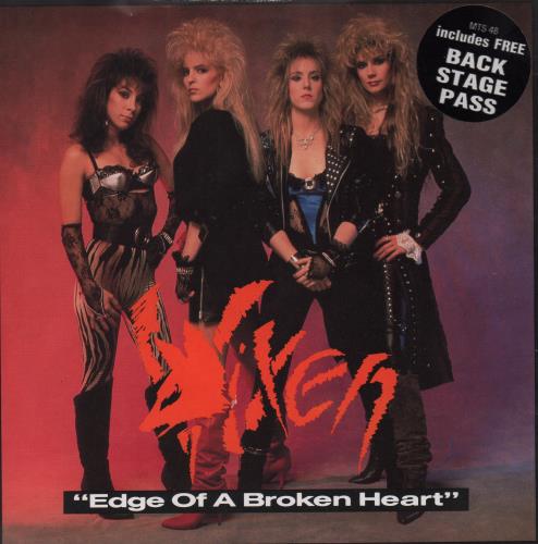 Vixen Edge Of A Broken Heart 7" vinyl single (7 inch record / 45) UK VIX07ED666578