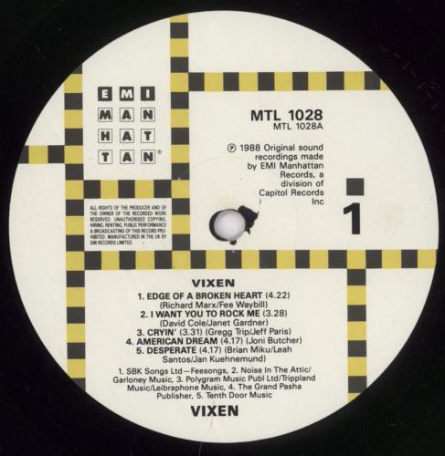 Vixen Vixen - Stickered sleeve vinyl LP album (LP record) UK VIXLPVI719304