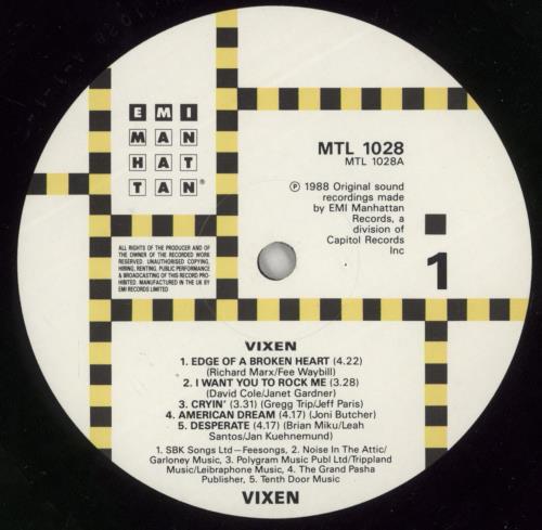 Vixen Vixen vinyl LP album (LP record) UK VIXLPVI232766