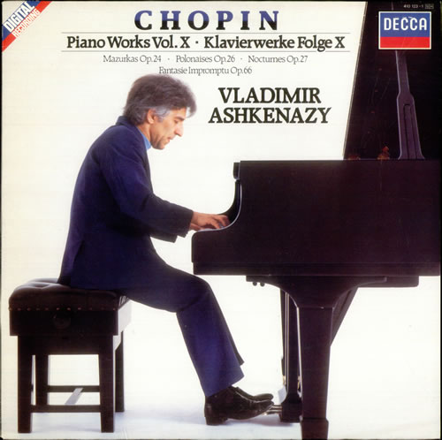 Vladimir Ashkenazy Chopin: Piano Works Vol. X vinyl LP album (LP record) UK VL2LPCH532022