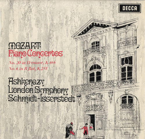Vladimir Ashkenazy Mozart: Piano Concertos No 20 in D minor & No. 6 in B flat vinyl LP album (LP record) UK VL2LPMO553956