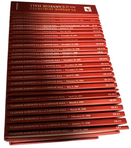 Vladimir Horowitz Live At Carnegie Hall CD Album Box Set UK VL0DXLI885916