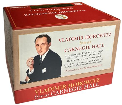 Vladimir Horowitz Live At Carnegie Hall CD Album Box Set UK VL0DXLI885916