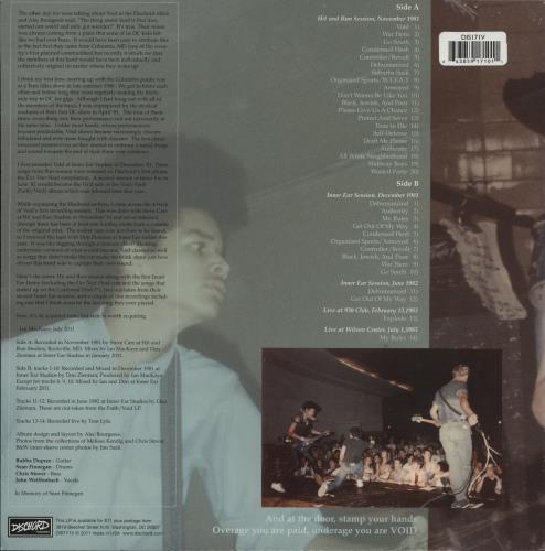 Void Sessions 1981-83 - Sealed vinyl LP album (LP record) US 90NLPSE877819