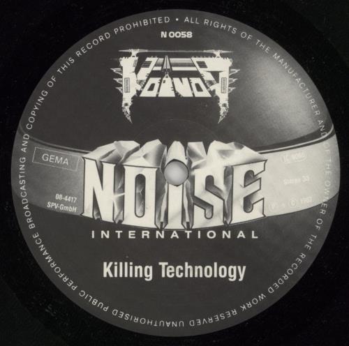 Voivod Killing Technology vinyl LP album (LP record) German VVDLPKI612262