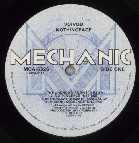 Voivod Nothingface - VG vinyl LP album (LP record) Canadian VVDLPNO887368