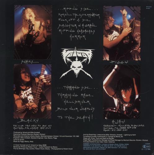 Voivod Rrr���aaarrr - EX vinyl LP album (LP record) German VVDLPRR612222