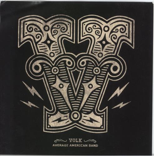 Volk Average American Band - 'One-Off' Splatter Vinyl 7" vinyl single (7 inch record / 45) US -PO07AV883922