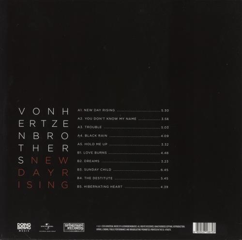 Von Hertzen Brothers New Day Rising vinyl LP album (LP record) UK VO2LPNE856002