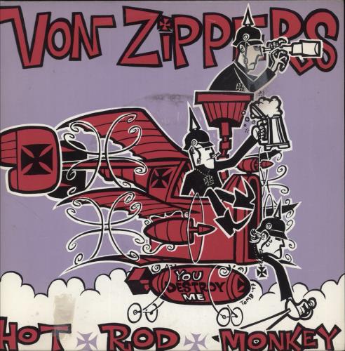 Von Zippers Hot Rod Monkey 7" vinyl single (7 inch record / 45) German 9U907HO868459