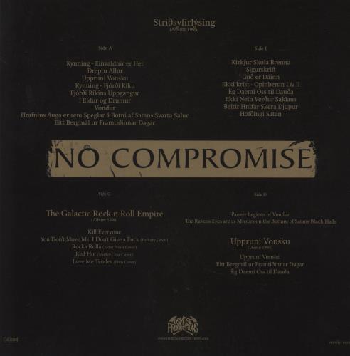 Vondur No Compromise! - 180g Green Vinyl 2-LP vinyl record set (Double LP Album) Swedish 9P82LNO869509