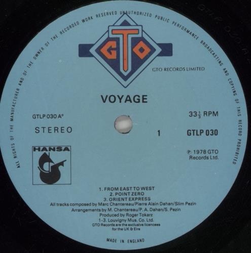 Voyage Voyage - EX vinyl LP album (LP record) UK VOYLPVO524794