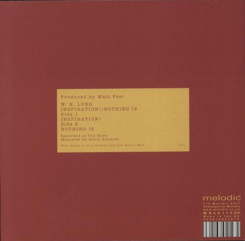 W. H. Lung Inspiration! / Nothing Is 10" vinyl single (10 inch record) UK 5VA10IN870912