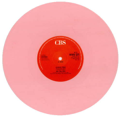 Wa Wa Nee Sugar Free - Pink Vinyl 10" vinyl single (10 inch record) UK WA-10SU442600