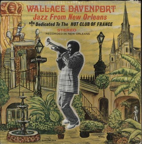 Wallace Davenport Jazz From New Orleans (Dedicated To The Hot Club Of France) vinyl LP album (LP record) US Z-LLPJA726252