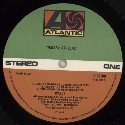 Wally Valley Gardens vinyl LP album (LP record) UK YLWLPVA691476