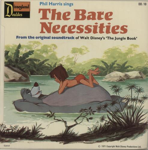 Walt Disney Bare Necessities 7" vinyl single (7 inch record / 45) UK W-D07BA278019