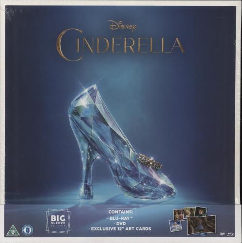 Walt Disney Cinderella 2015 - DVD/Blu-ray Big Sleeve Edition - Sealed digital video tape (DVC) UK W-DDVCI876065