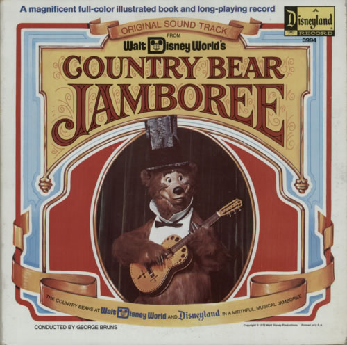 Walt Disney Country Bear Jamboree vinyl LP album (LP record) US W-DLPCO614377