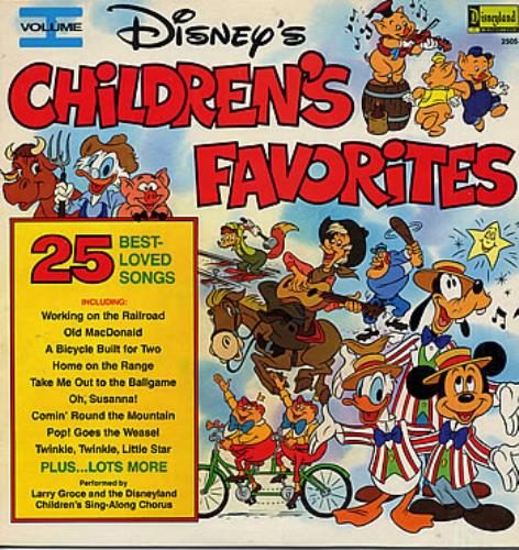 Walt Disney Disney's Children's Favorites - Volume I vinyl LP album (LP record) US W-DLPDI287170