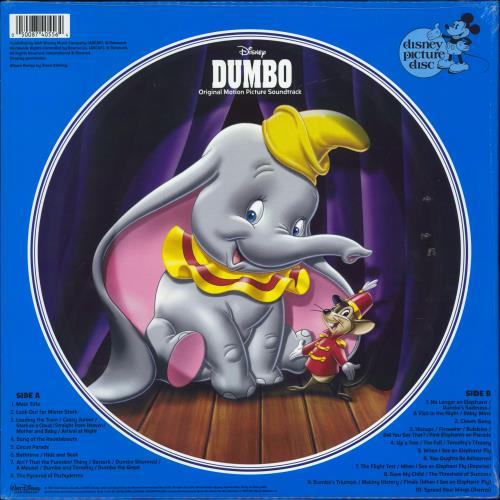 Walt Disney Dumbo - Sealed picture disc LP (vinyl picture disc album) UK W-DPDDU774301