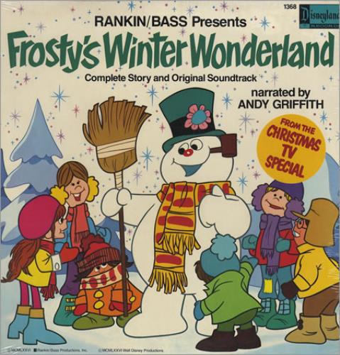Walt Disney Frosty's Winter Wonderland vinyl LP album (LP record) US W-DLPFR360515
