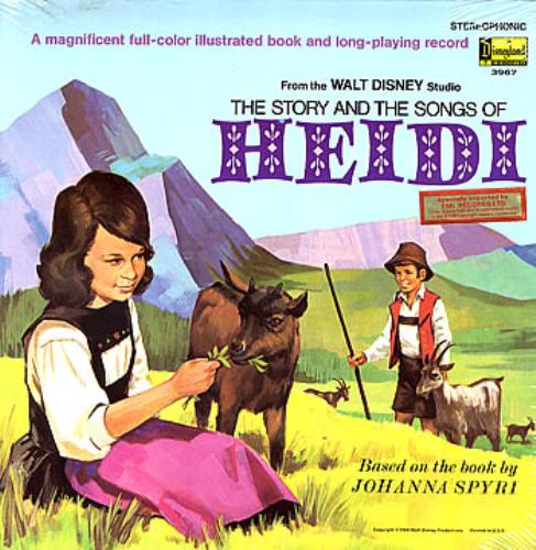 Walt Disney Heidi vinyl LP album (LP record) US W-DLPHE284297