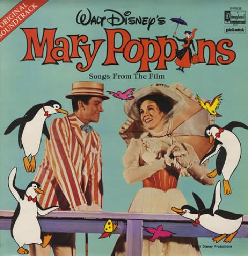 Walt Disney Mary Poppins vinyl LP album (LP record) UK W-DLPMA385047