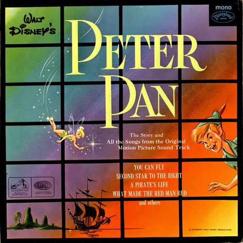 Walt Disney Peter Pan vinyl LP album (LP record) UK W-DLPPE457055