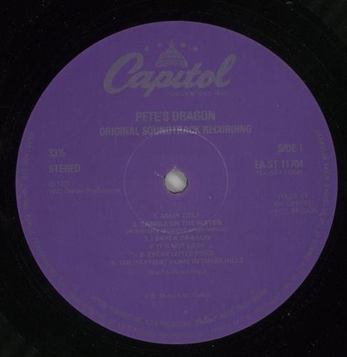 Walt Disney Pete's Dragon vinyl LP album (LP record) UK W-DLPPE459240