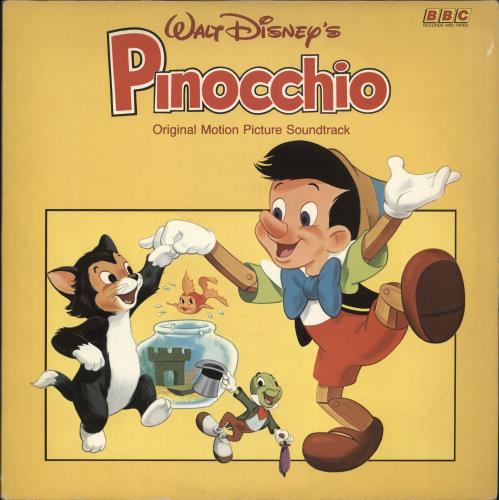 Walt Disney Pinocchio vinyl LP album (LP record) UK W-DLPPI552979