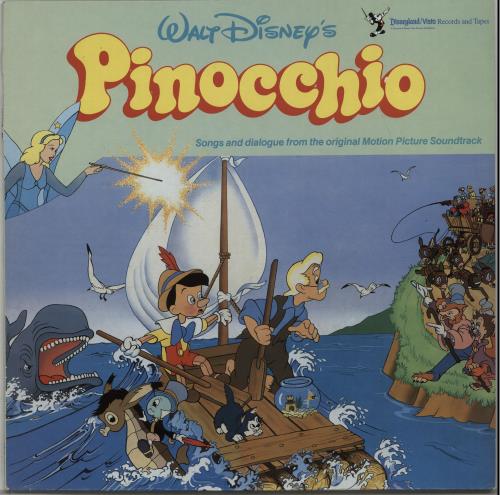 Walt Disney Pinocchio vinyl LP album (LP record) UK W-DLPPI640762