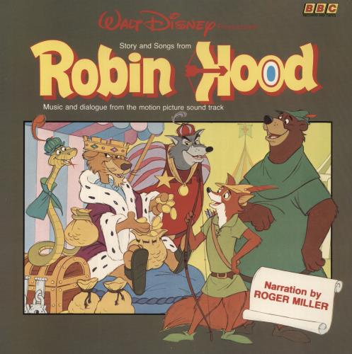 Walt Disney Robin Hood vinyl LP album (LP record) UK W-DLPRO657891