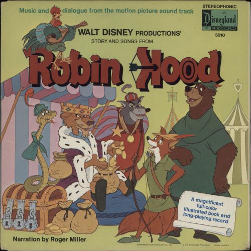 Walt Disney Robin Hood vinyl LP album (LP record) US W-DLPRO762914