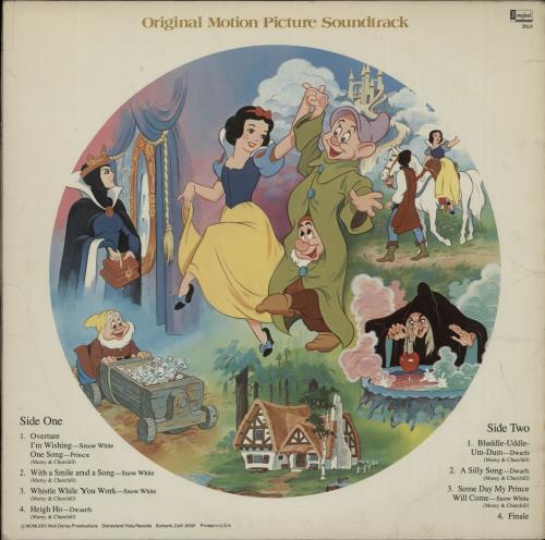 Walt Disney Snow White And The Seven Dwarfs picture disc LP (vinyl picture disc album) US W-DPDSN654497