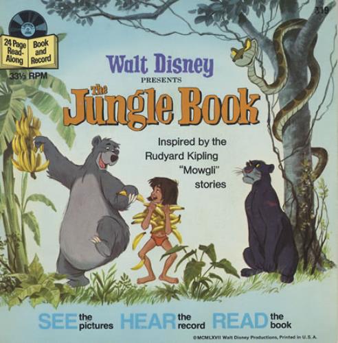 Walt Disney The Jungle Book EP 7" vinyl single (7 inch record / 45) US W-D07TH408623