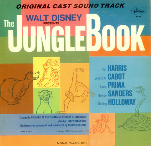 Walt Disney The Jungle Book vinyl LP album (LP record) US W-DLPTH446919
