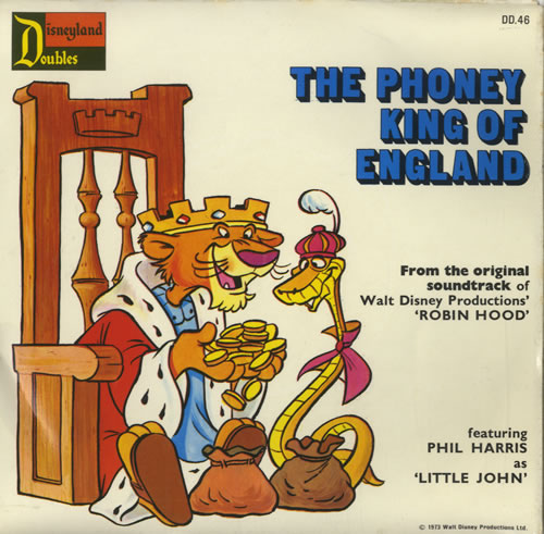 Walt Disney The Phoney King Of England 7" vinyl single (7 inch record / 45) UK W-D07TH278022