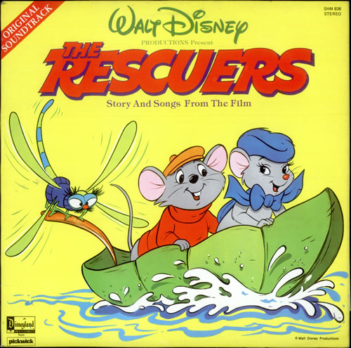 Walt Disney The Rescuers vinyl LP album (LP record) UK W-DLPTH522656