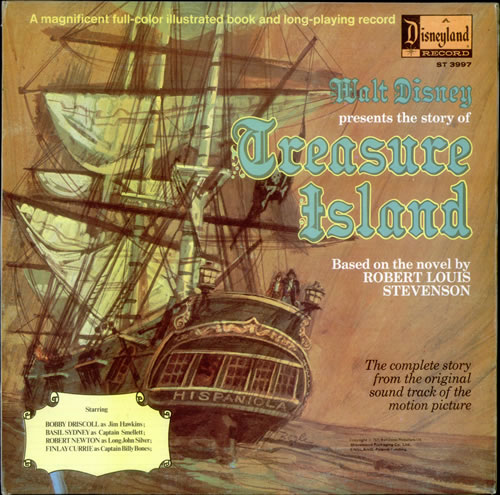 Walt Disney Treasure Island vinyl LP album (LP record) UK W-DLPTR530040