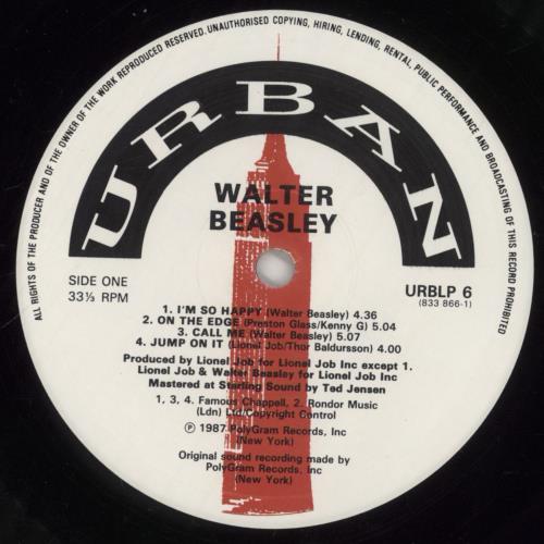 Walter Beasley Walter Beasley vinyl LP album (LP record) UK Z13LPWA722939