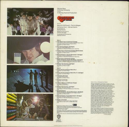 Walter Carlos A Clockwork Orange - 1st - VG vinyl LP album (LP record) UK WCLLPAC797099