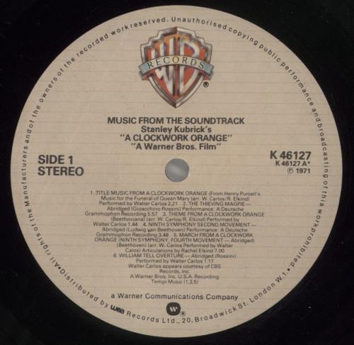 Walter Carlos A Clockwork Orange - 3rd vinyl LP album (LP record) UK WCLLPAC755323