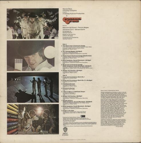 Walter Carlos A Clockwork Orange vinyl LP album (LP record) Canadian WCLLPAC874127