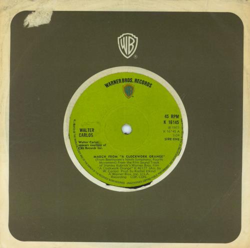Walter Carlos March From 'A Clockwork Orange' 7" vinyl single (7 inch record / 45) UK WCL07MA806074